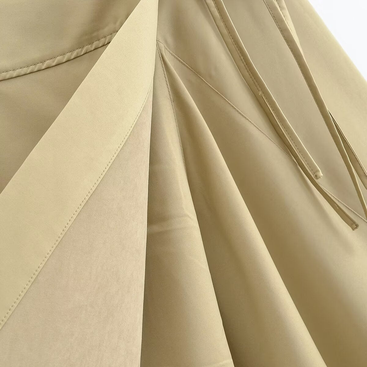 Women's new fashion asymmetric design Wrapping style mid waist MIDI skirt