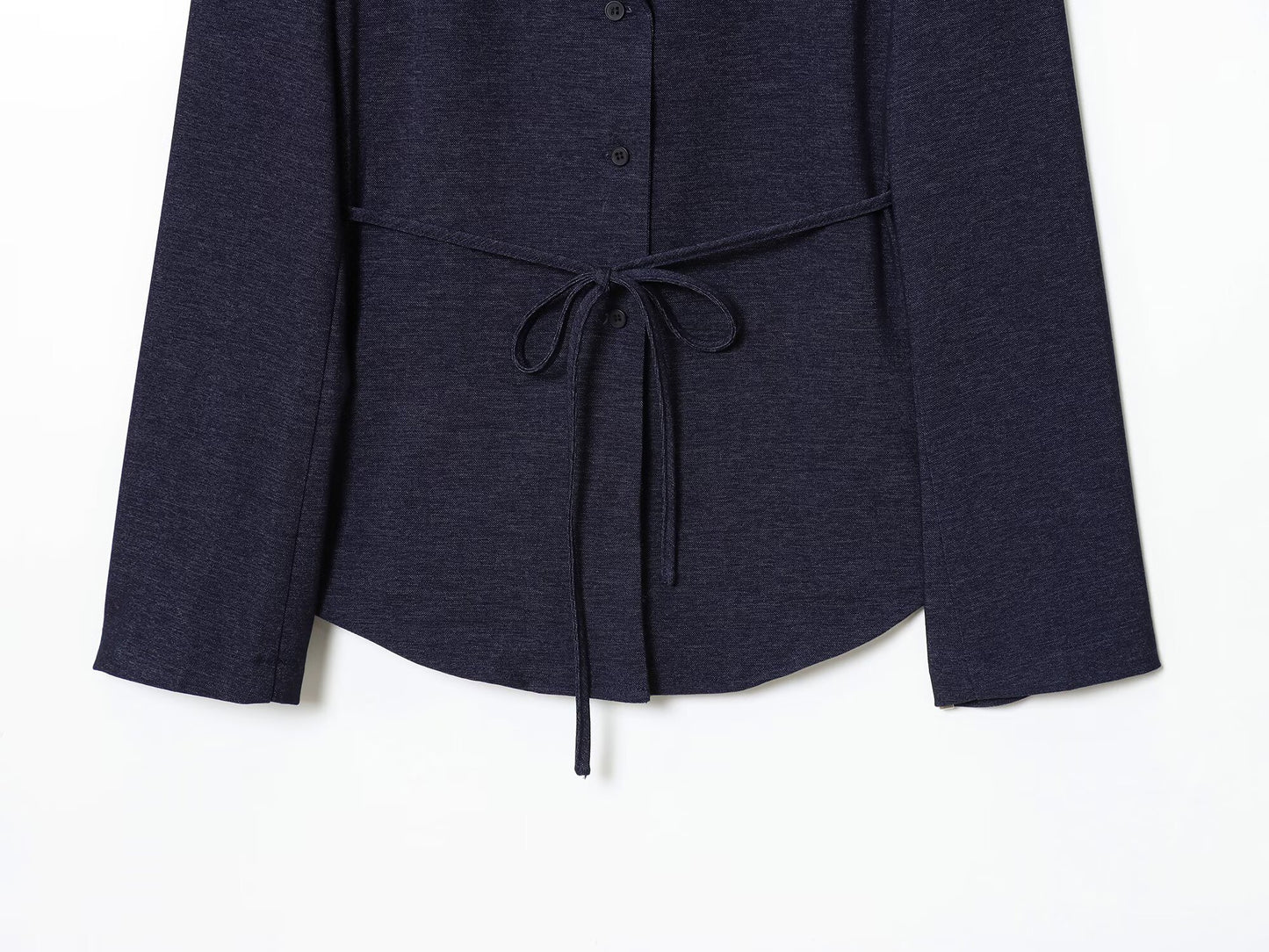 Women's new fashion with Belt casual single breasted shirt style suit jacket