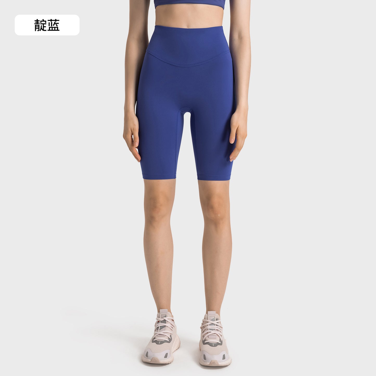 Women's new fashion, no embarrassing line, anti-curling, high waist, abdomen and hip lifting yoga pants, elastic sports pants.