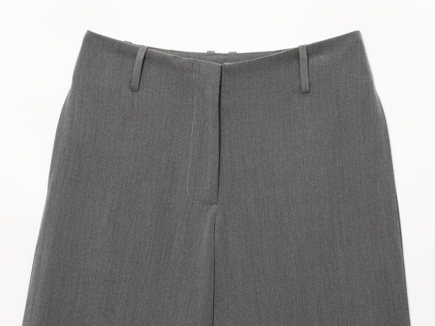 Women's Long style casual high waisted zipper shorts