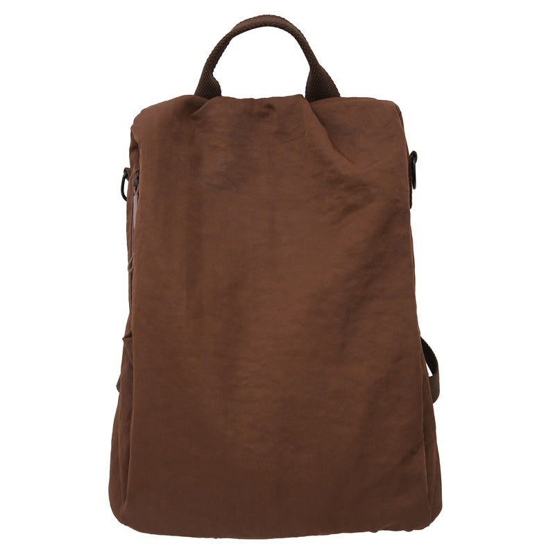 Women's New Joker Lightweight Nylon Backpack Shopping Commuter Travel Large Capacity Backpack.