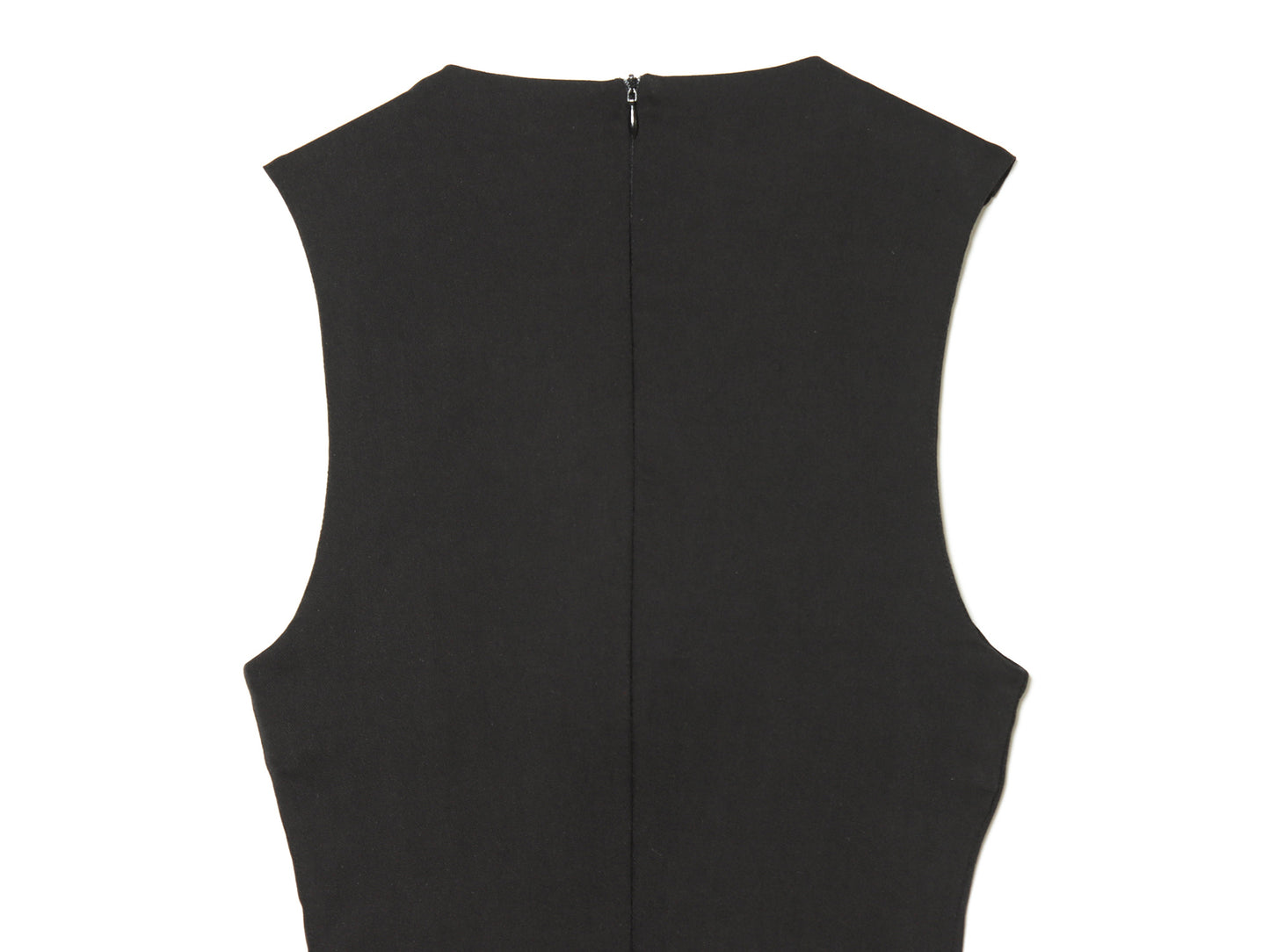 Women's black slim balloon effect dress