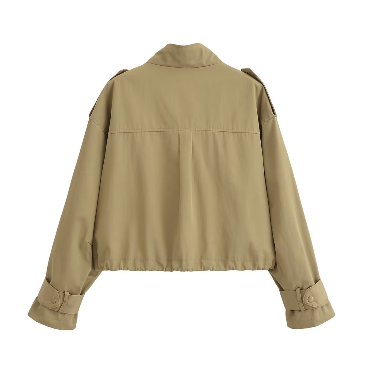 Women's 2025 new fashion short standing collar jacket Coat