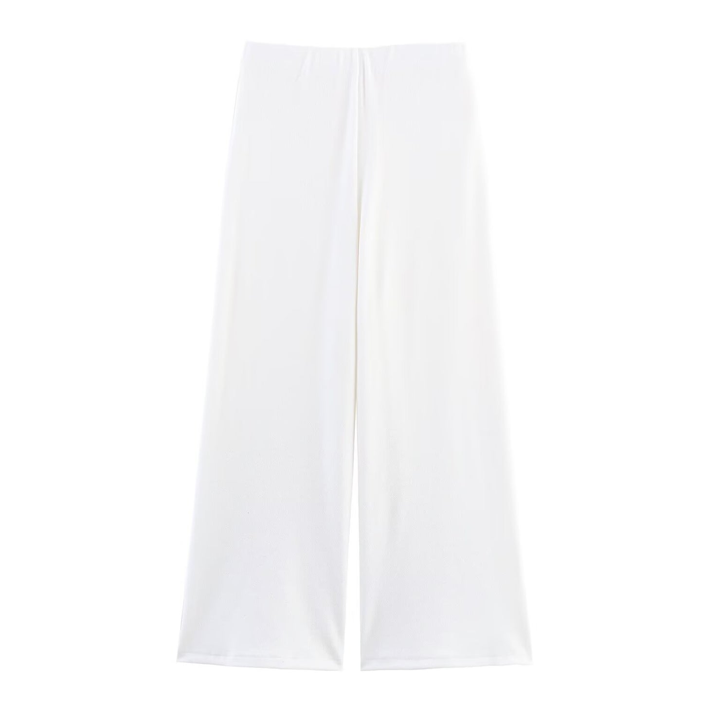 Women's new fashion slim pleated V-neck top+Pants suit