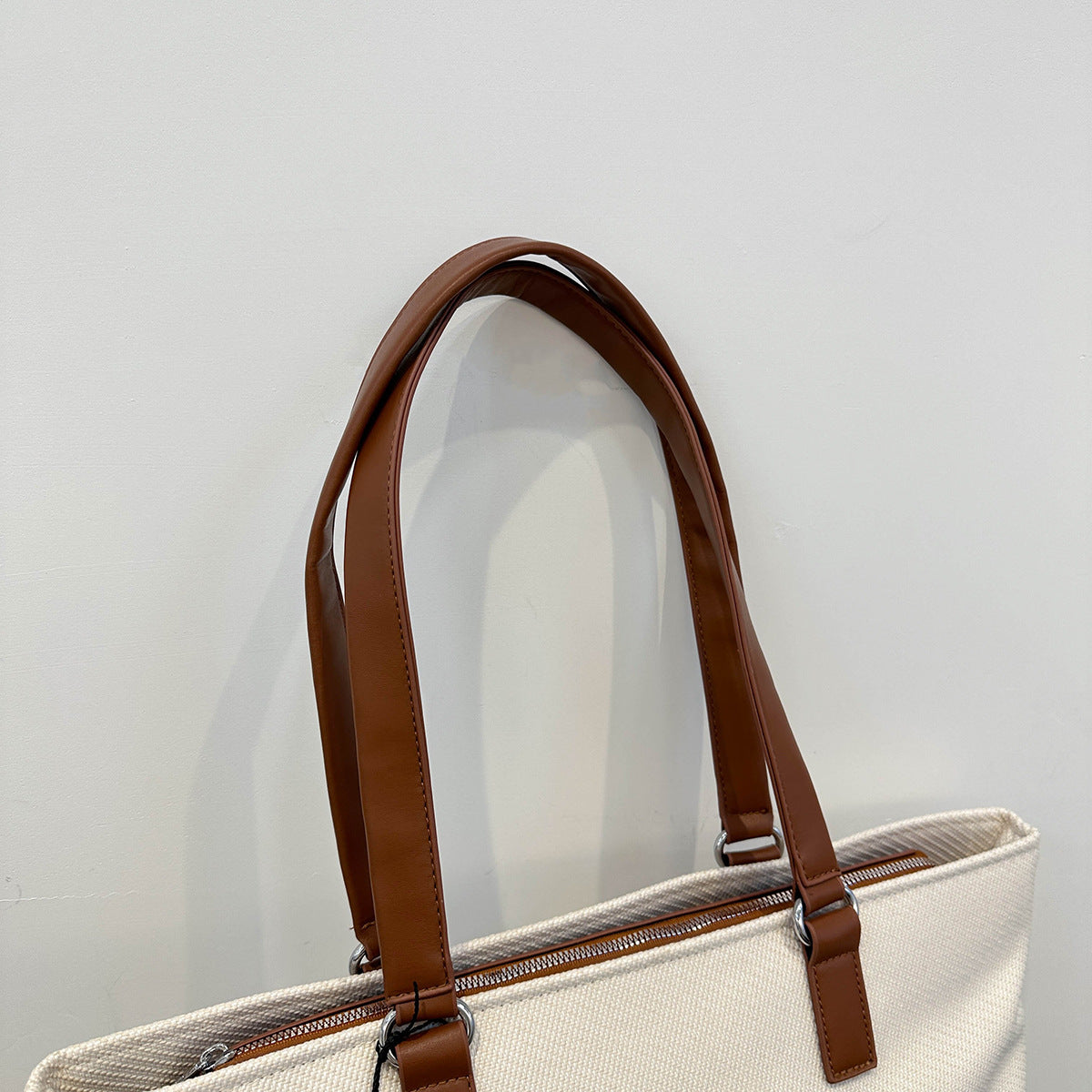 Women's New Fashion Letters Canvas Bag Shoulder Bag Commuter Handbag Large Tote Bag Female Bag