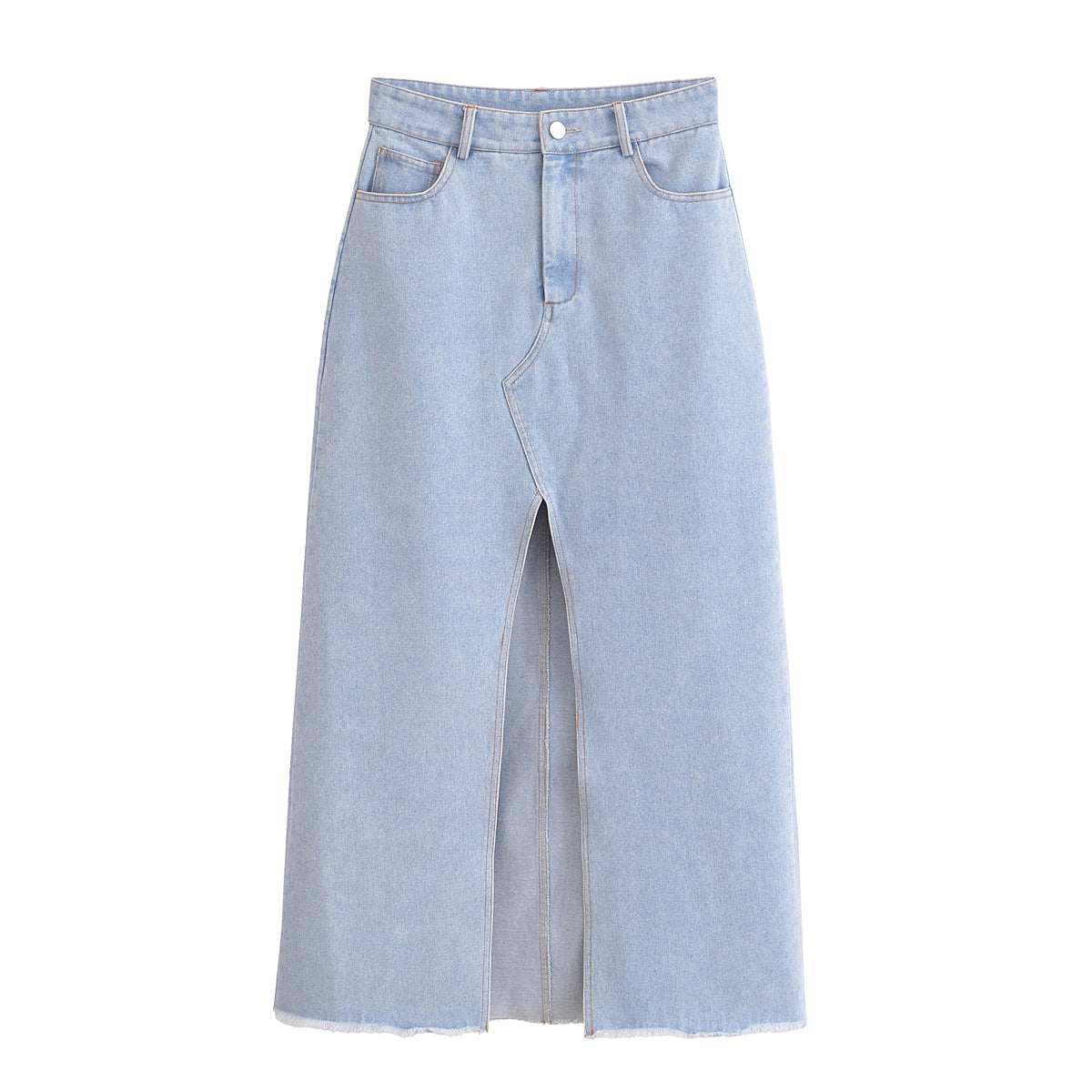 Women's 2025 new fashion slim single breasted denim vest+Skirts Women's suit