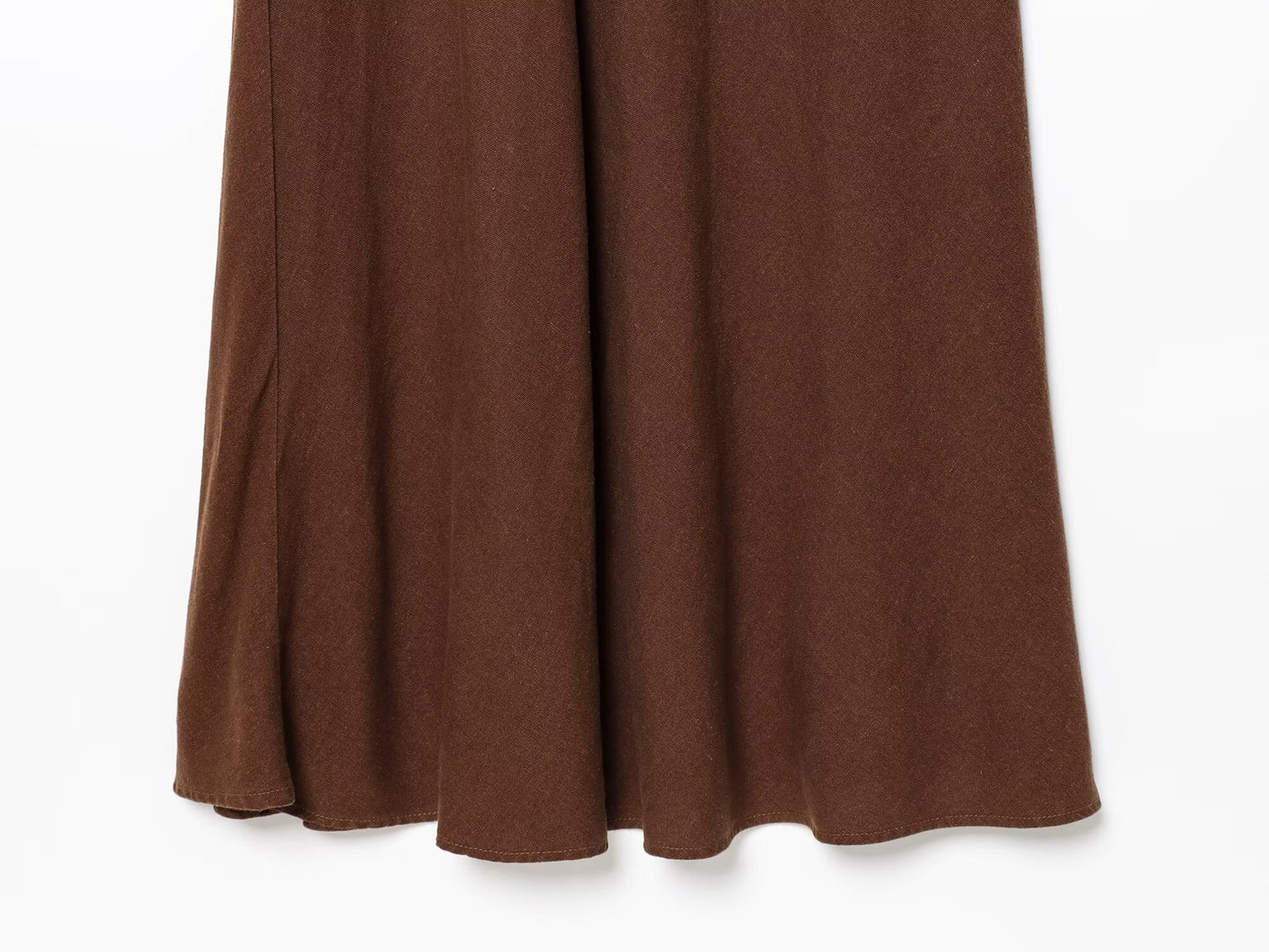 Women's new fashion slim backless V-neck linen blended suspender MIDI dress