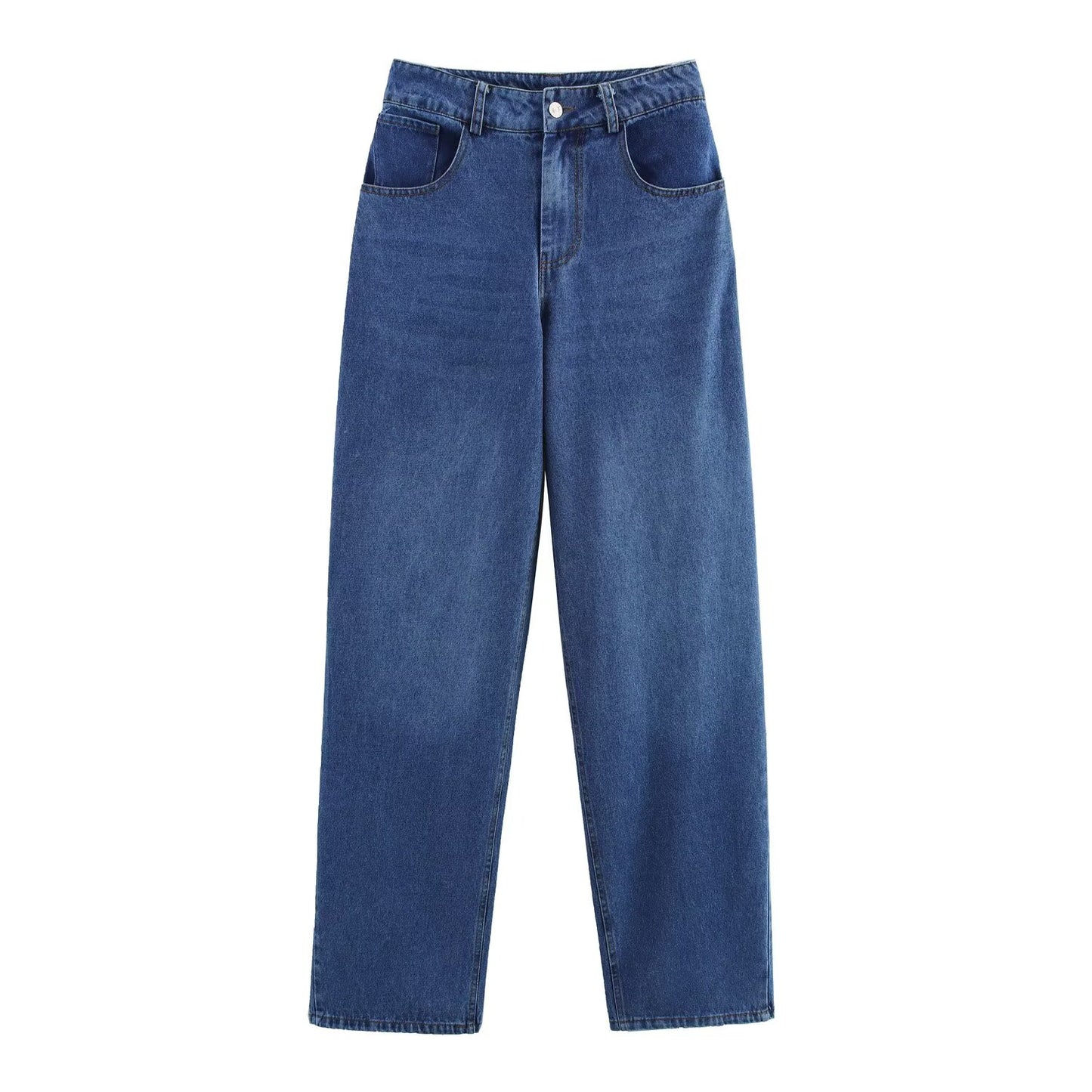 Women's new fashion short single breasted V-neck denim vest+Jeans Women's suit