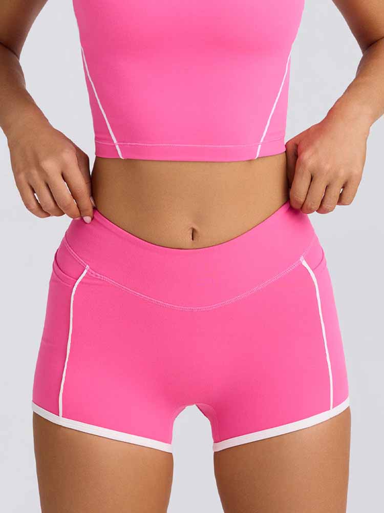 Women's New Sports Bra Vest Shorts Suspender Bra Beautiful Back Pilates Tight-fitting High-elastic Fitness Running Yoga Suit 