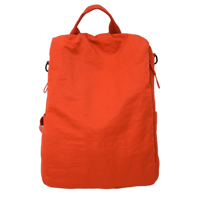 Women's New Joker Lightweight Nylon Backpack Shopping Commuter Travel Large Capacity Backpack.