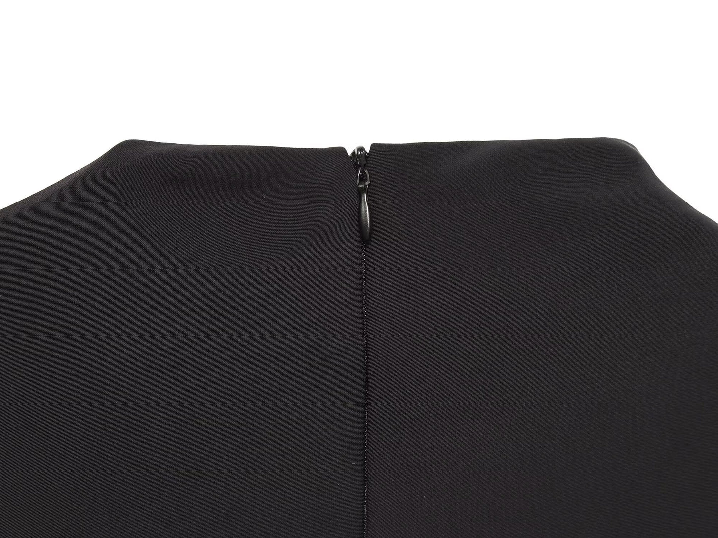 Women's long sleeved pleated collar mini dress