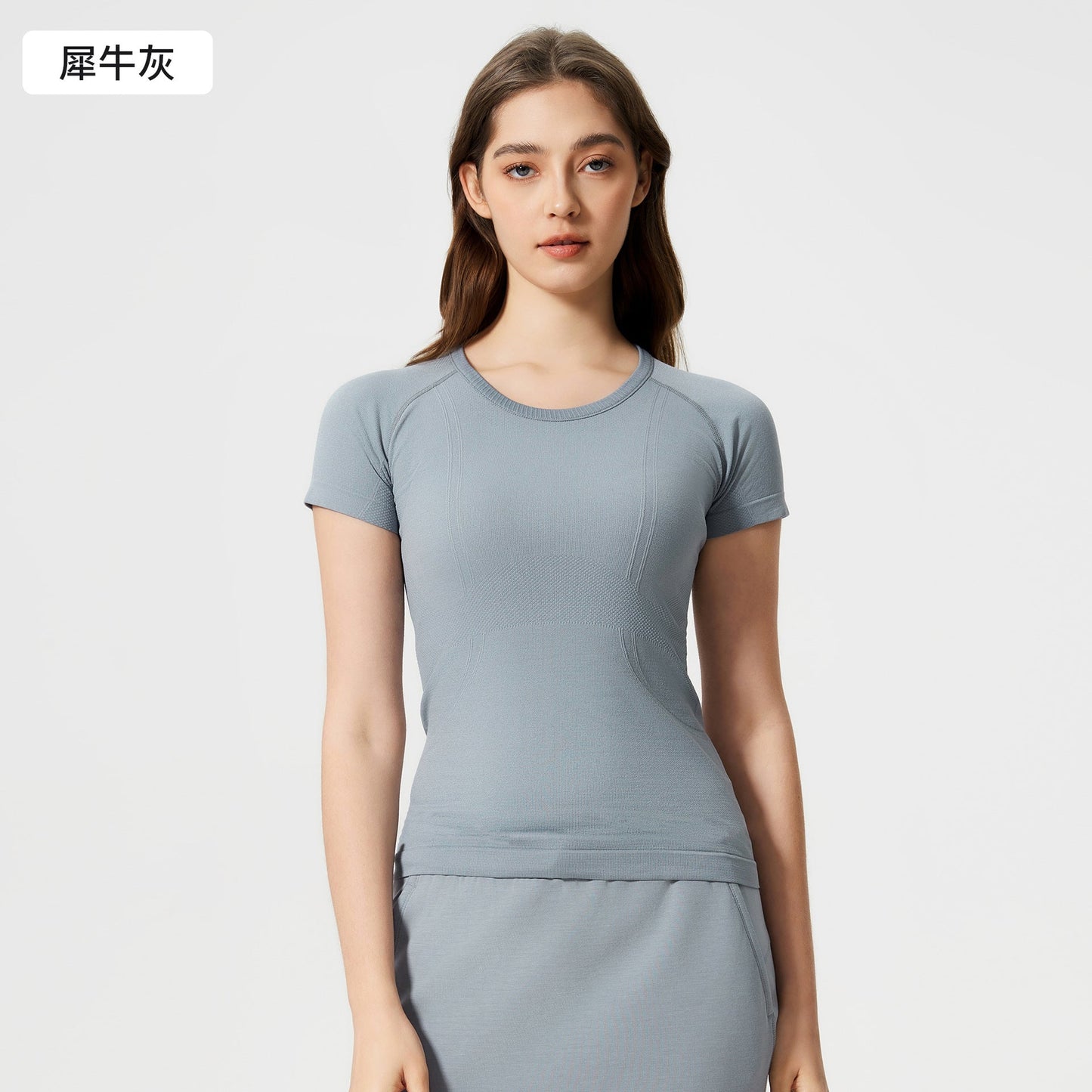 Ladies New T-shirt Running Fitness Shirt Slim Breathable Yoga Short Sleeve