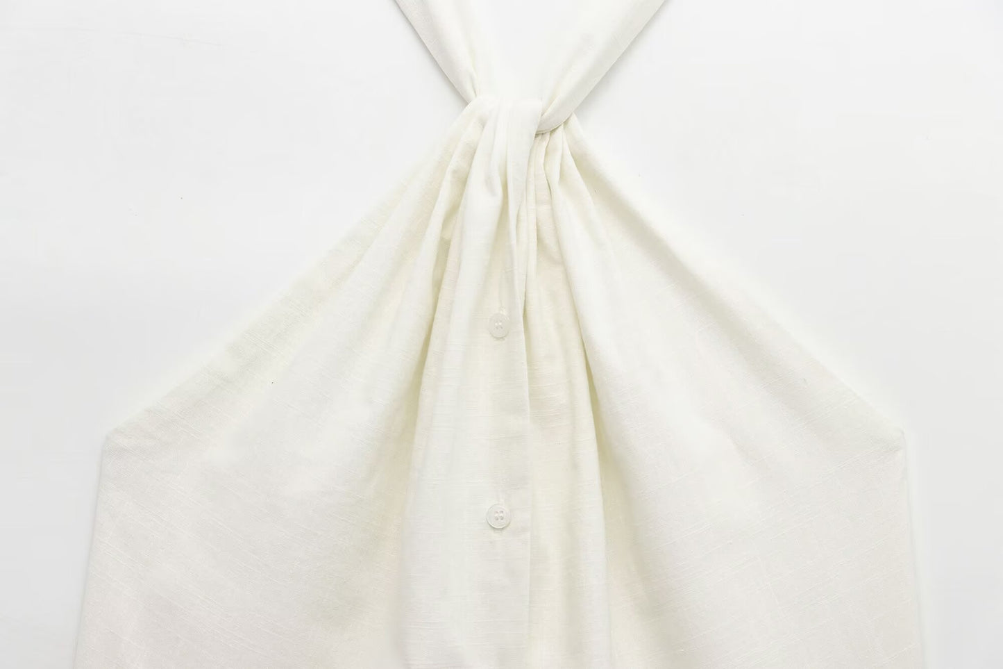 Women's new fashion casual single breasted linen blend hanging collar vest top