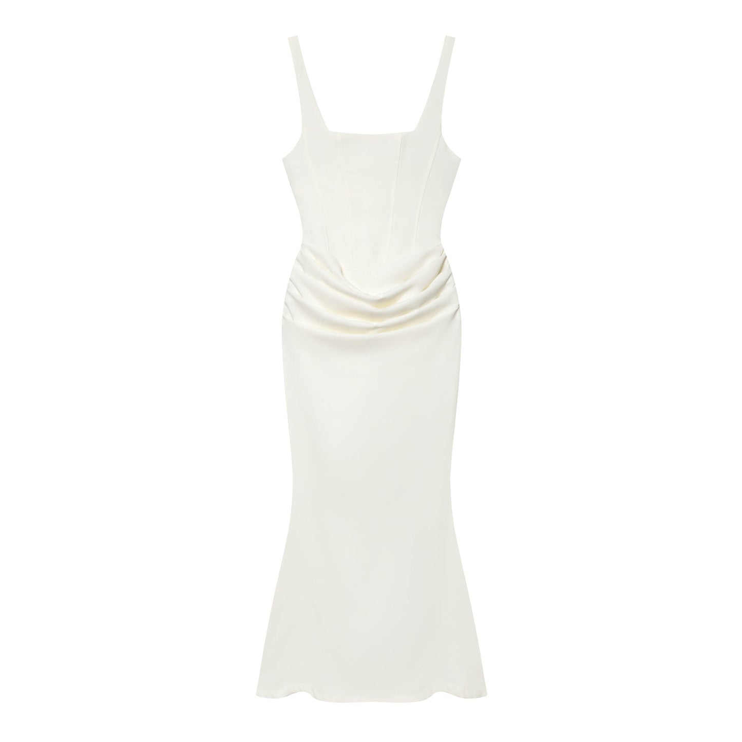 Women's backless suspender bodycon MIDI dress