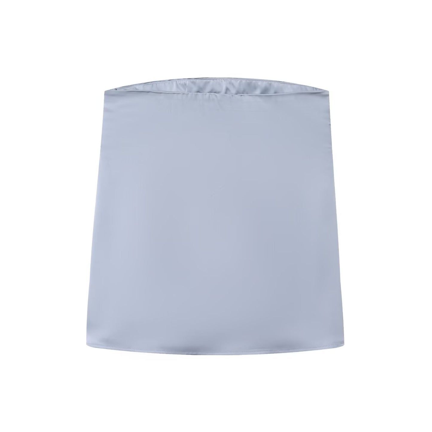 Women's 2025 new fashion satin textured strapless top+Pants suit