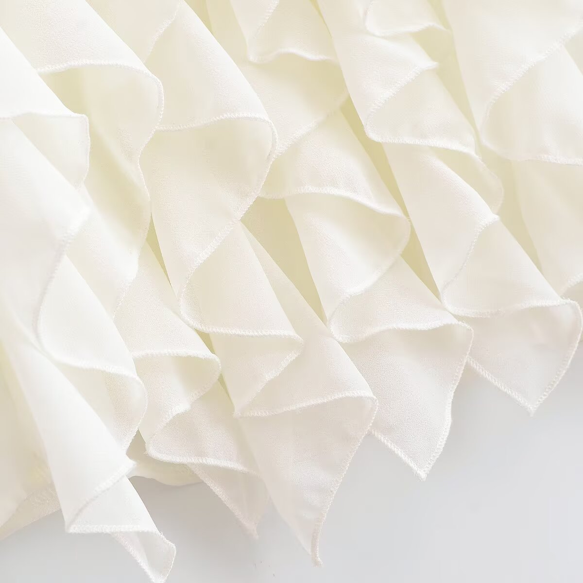 Women's summer fashion ruffle design sleeveless chiffon halter neck top