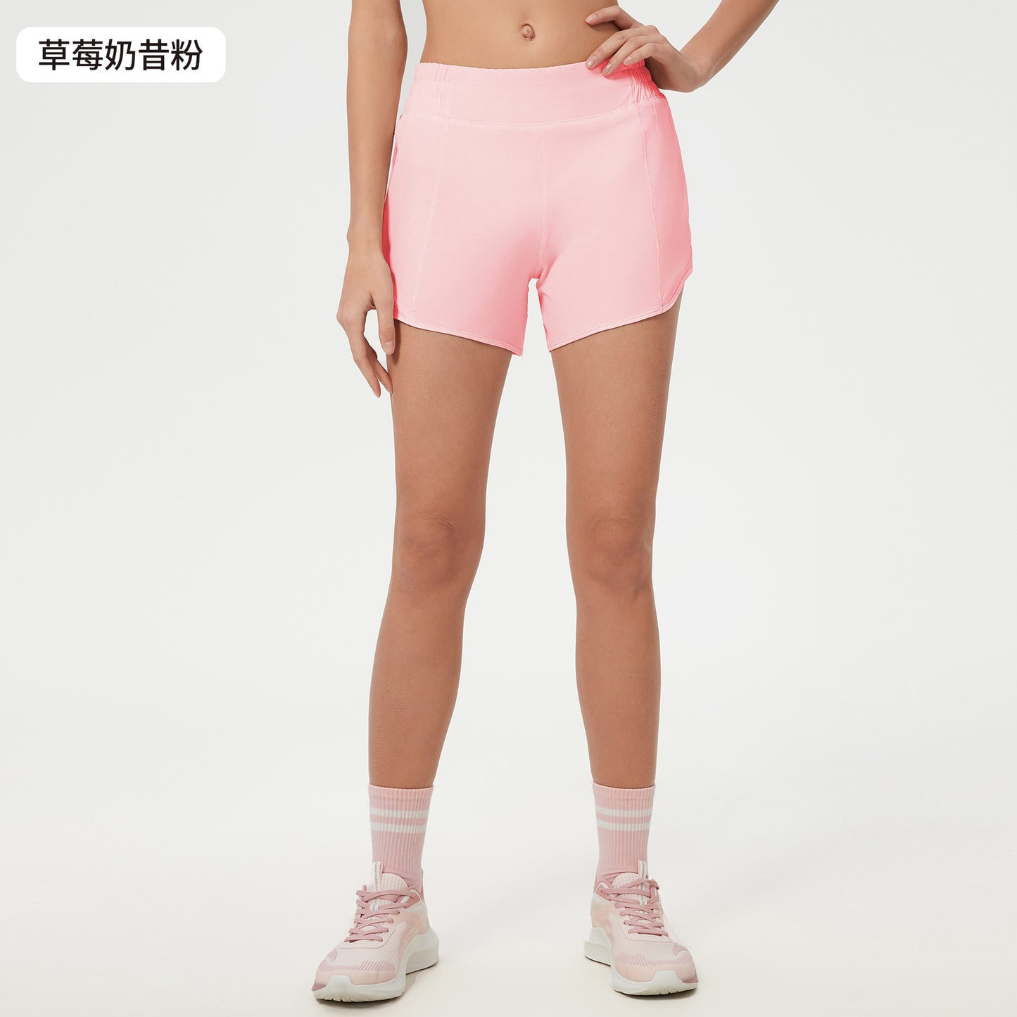 Women's new Joker Quick-drying shorts with lining high waist yoga shorts.