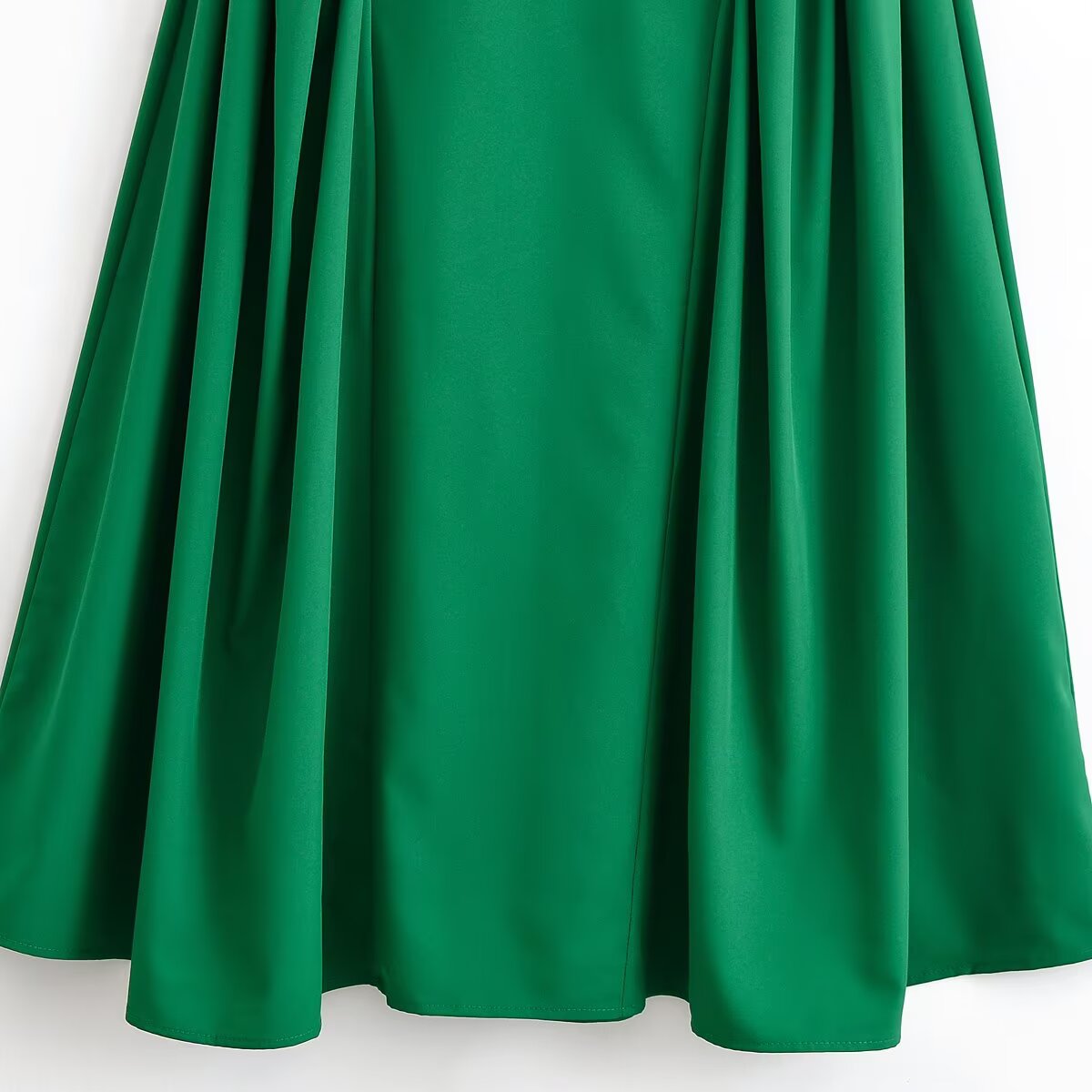 Women's new fashion vacation style draped suspender MIDI dress