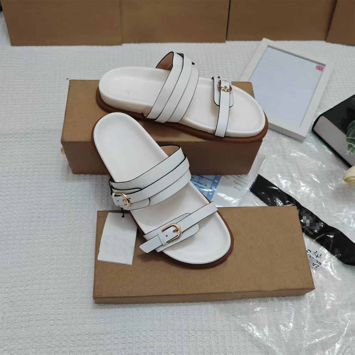 Women's New Fashion Casual Joker Sandals Word Drag Sponge Cake Platform Slippers Flat Shoes.