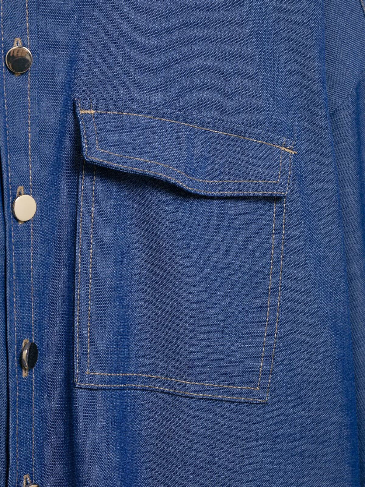 Women's new fashion loose single breasted long sleeved denim shirt coat+jeans women's suit