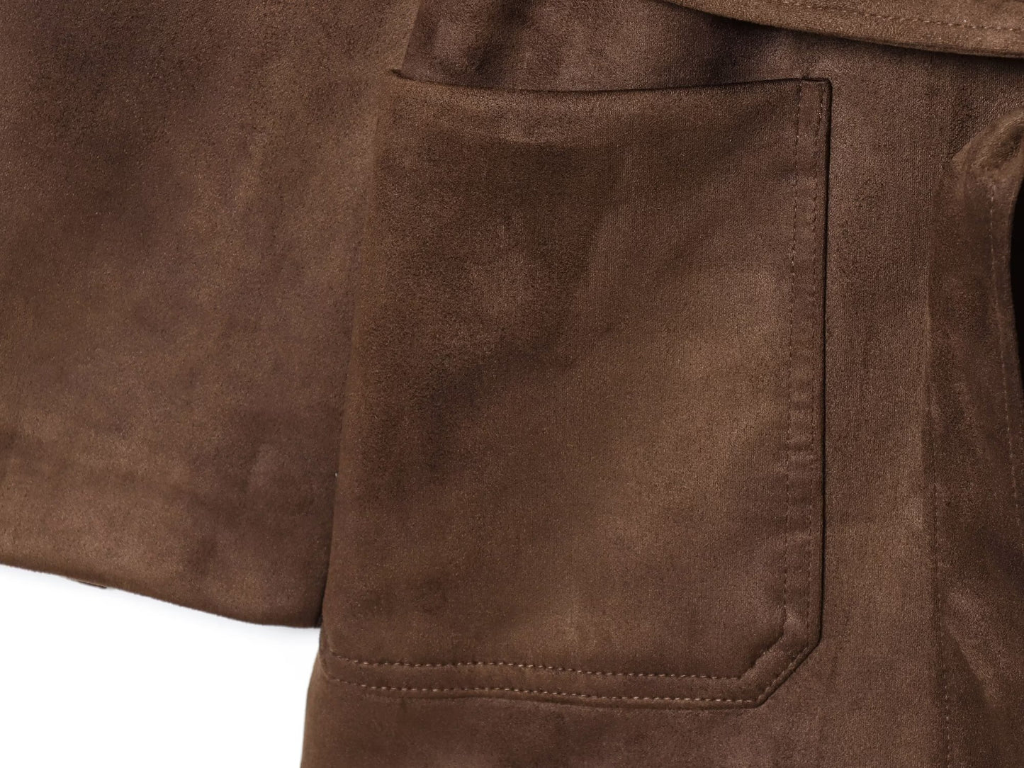 Women's new fashion with Belt loose Anti suede effect jacket Coat