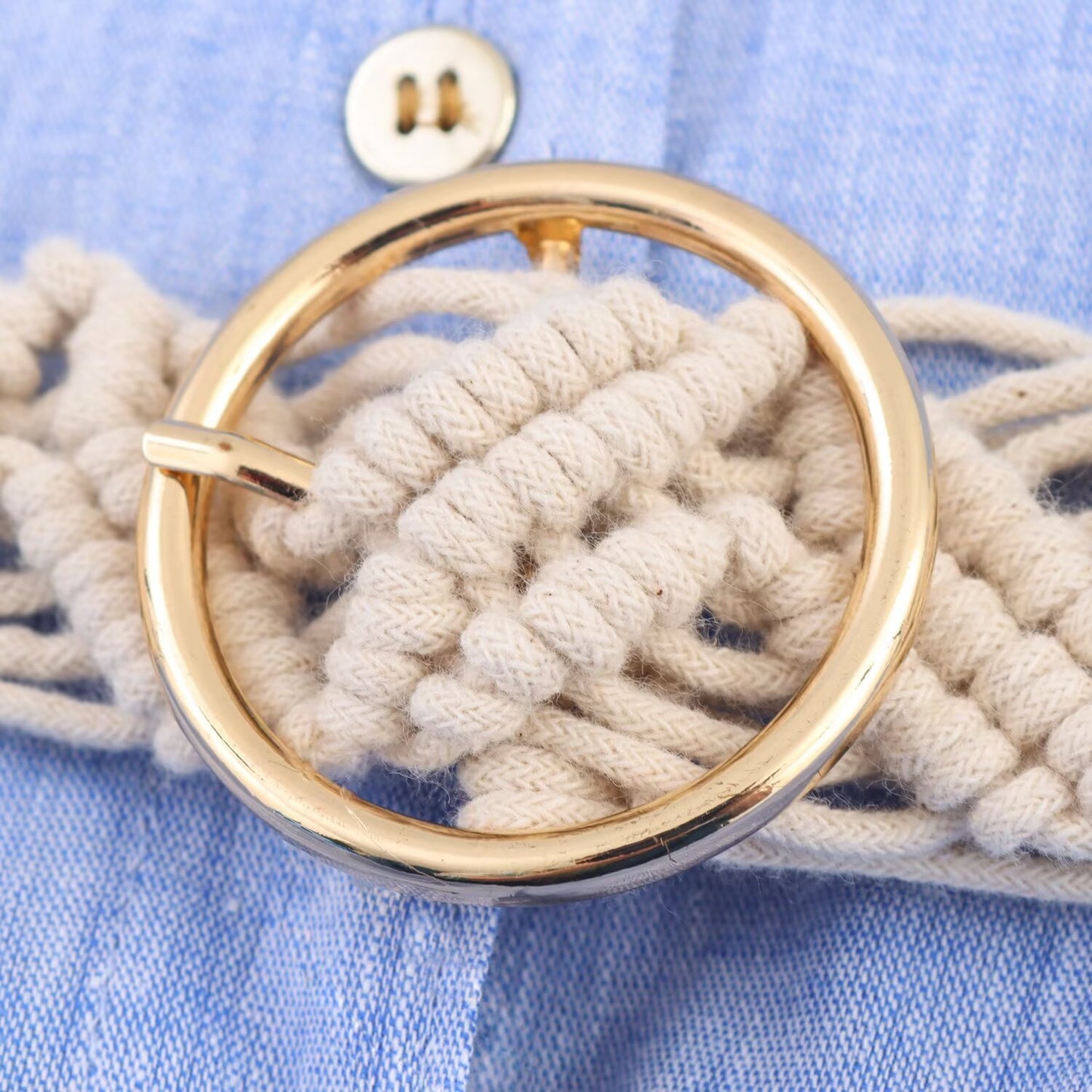 Women's' New Fashion With Belt Slim Single breasted Linen Blended Midi Dress