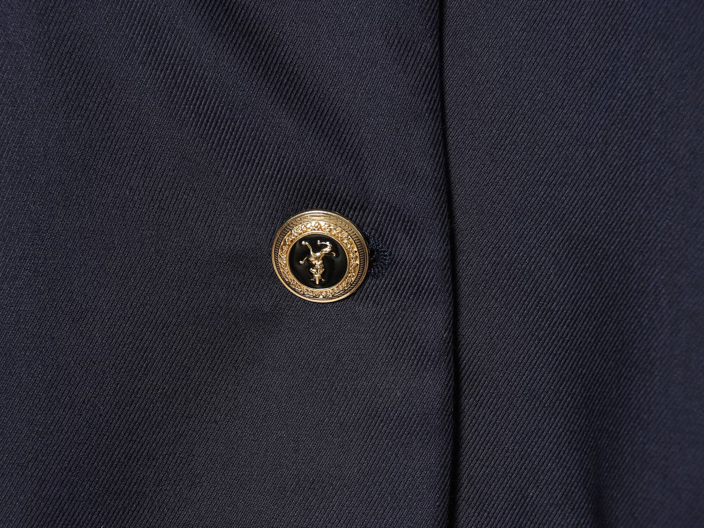 Women's gold button decoration slim Blazer Coat