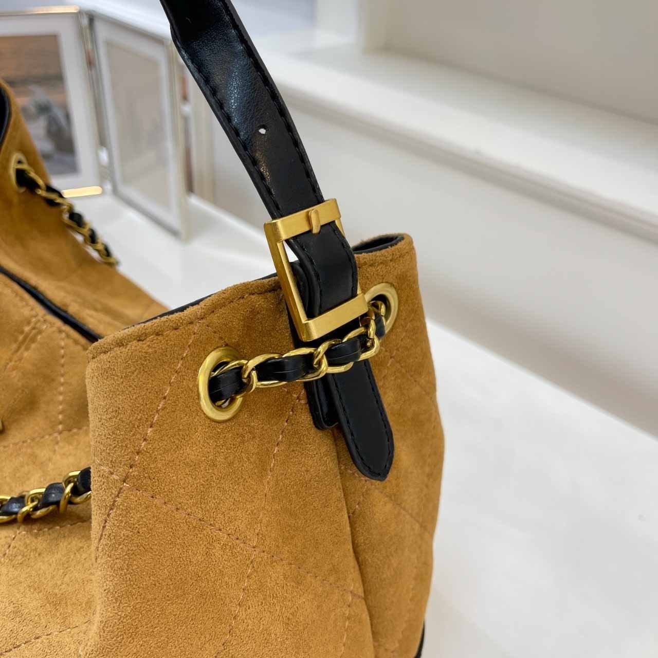 Women's New Joker Large-capacity Contrast Retro Chain One-shoulder Underarm Bag Portable Crossbody Bag