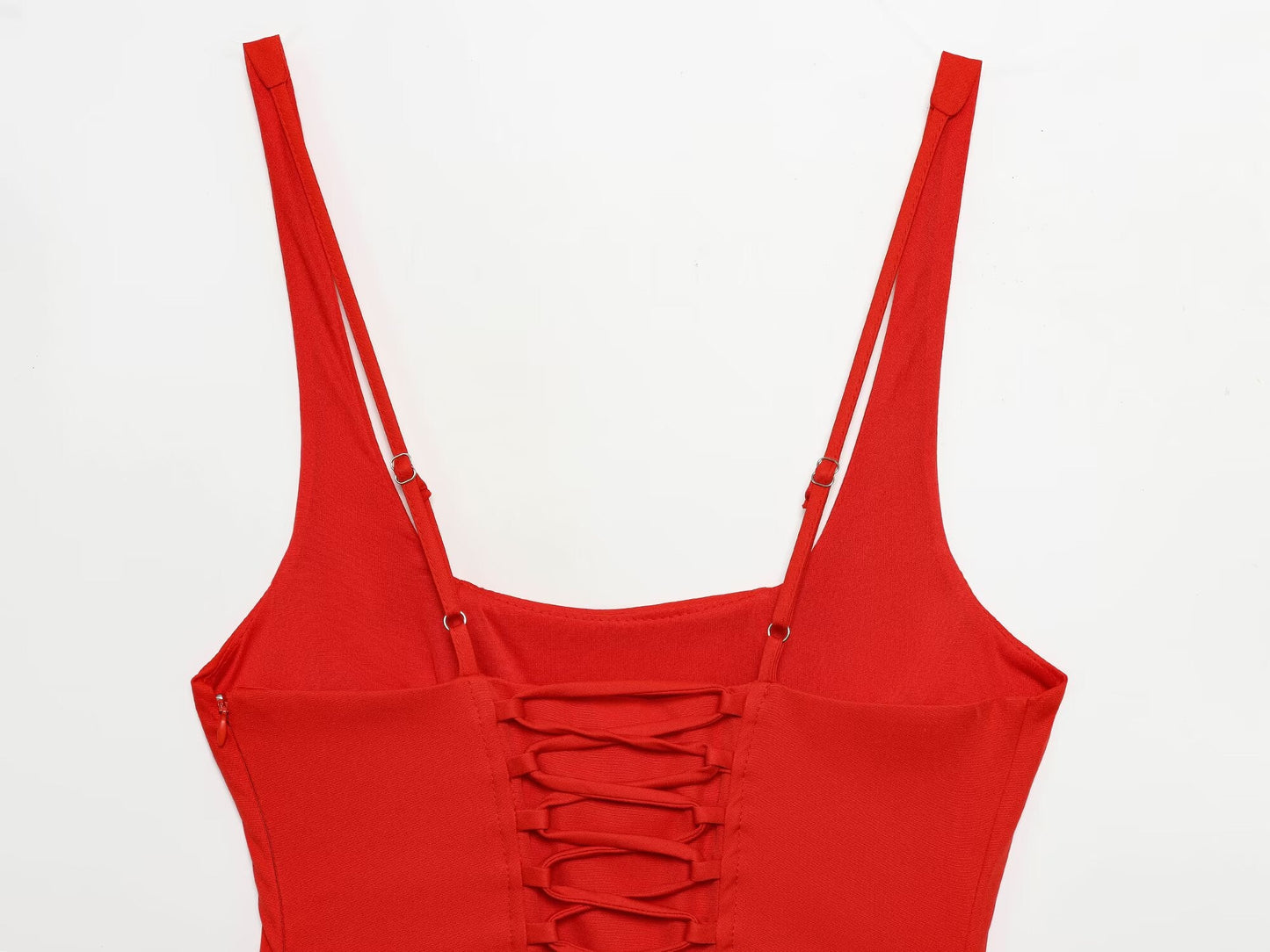 Women's sexy sleeveless hip hugging tied dress