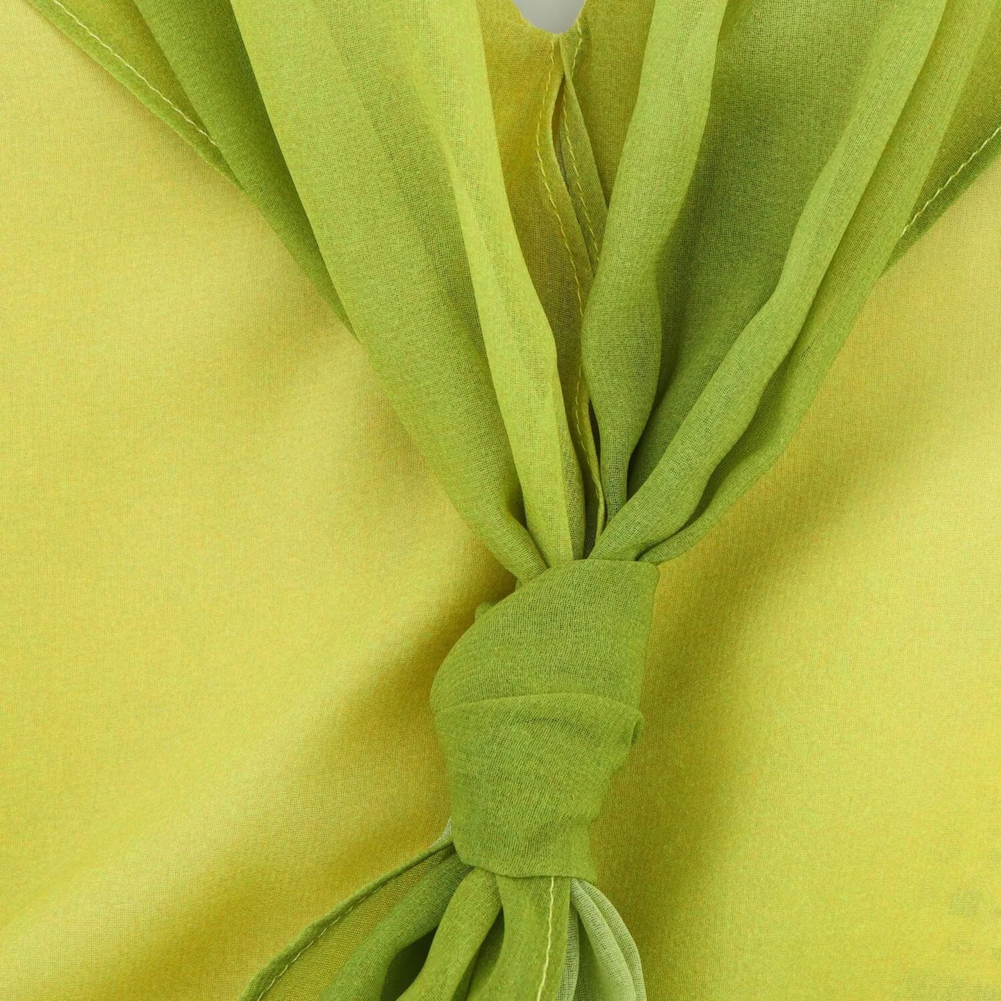 Women's new fashion tie Knot decoration chiffon printed MIDI dress