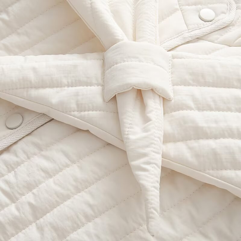 Women's winter New detachable scarf design stand collar cotton Coat