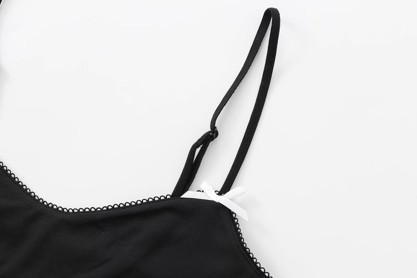 Women's new fashion bow decoration short suspender top