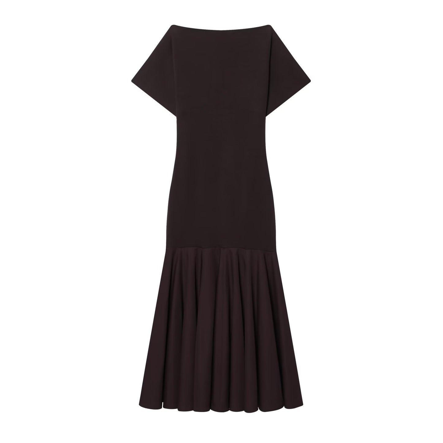 Women's slim short sleeved patchwork dress