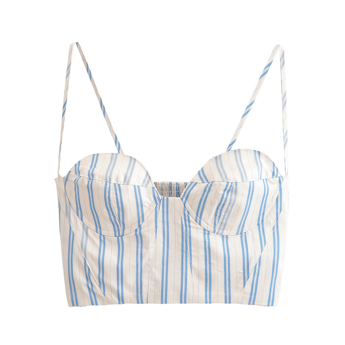 Women's new Fashion slim short striped suspender top+Skirts Women's suit