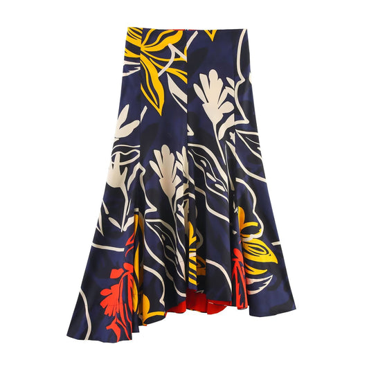 Women's 2025 Summer Printed Skirt