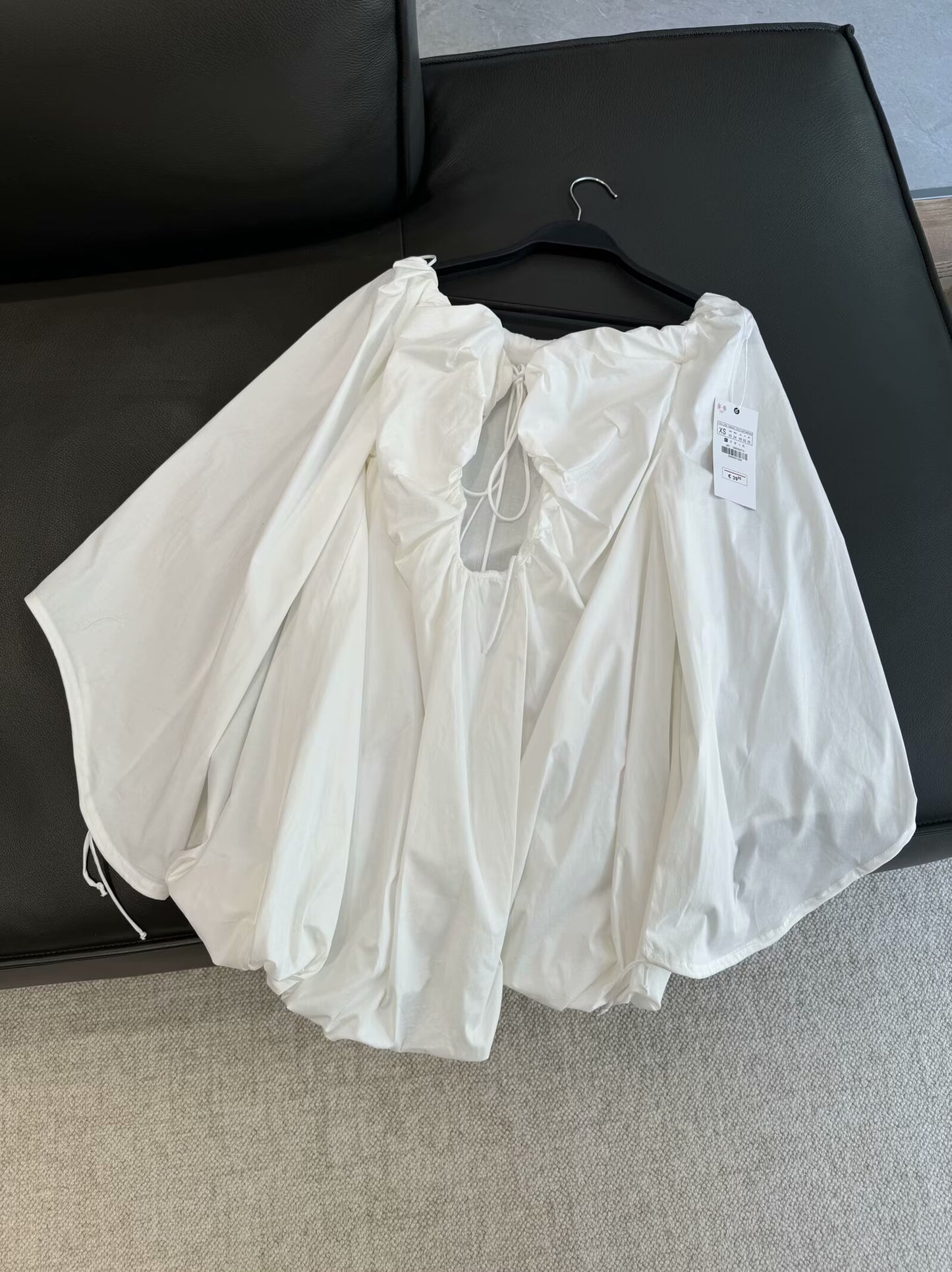 Women's 2025 chic fashion fluffy off-the-shoulder long-sleeved dress