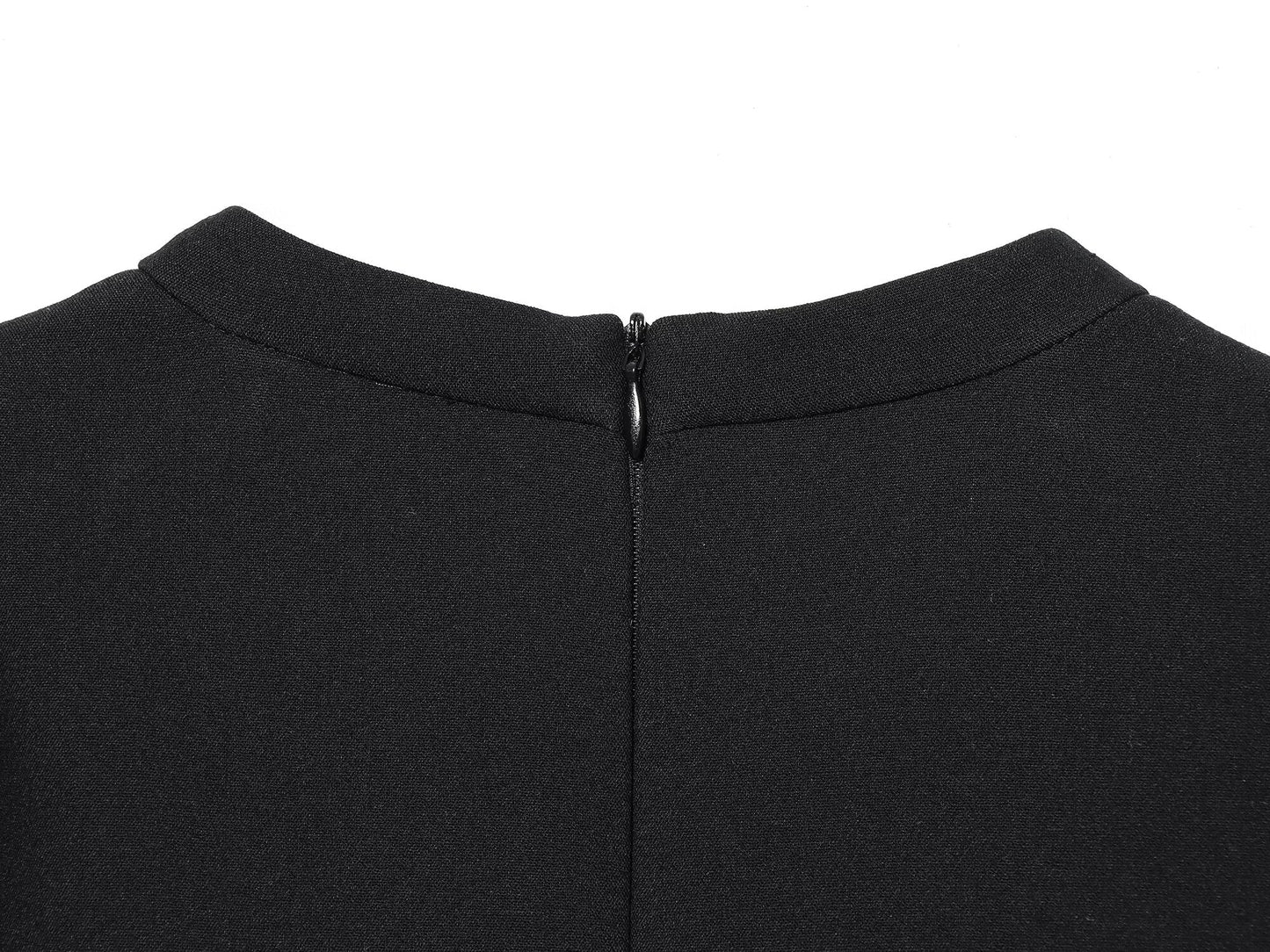 Women's O-Neck bubble sleeve mini dress