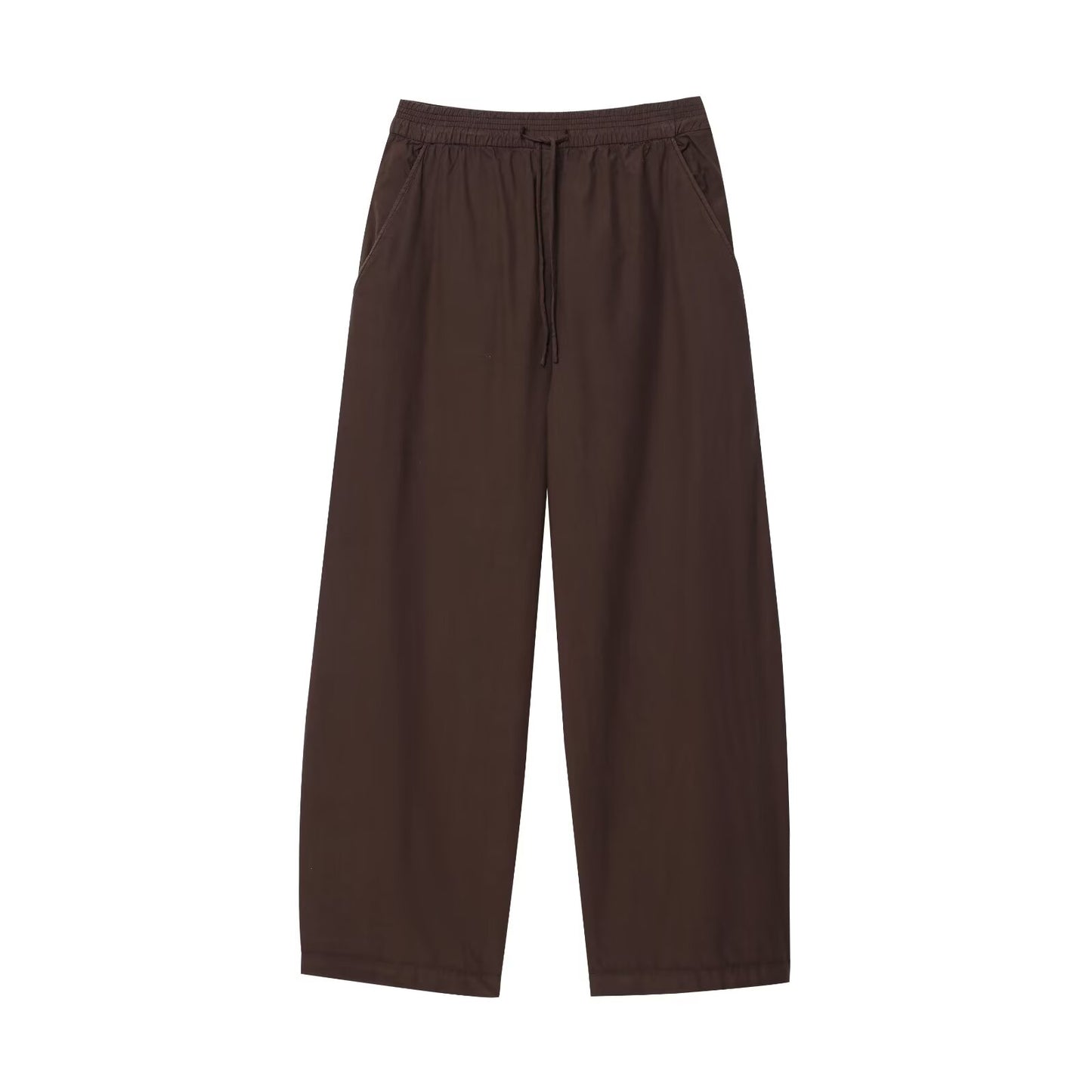 Women's new fashion loose long sleeved poplin button up shirt+Pants suit