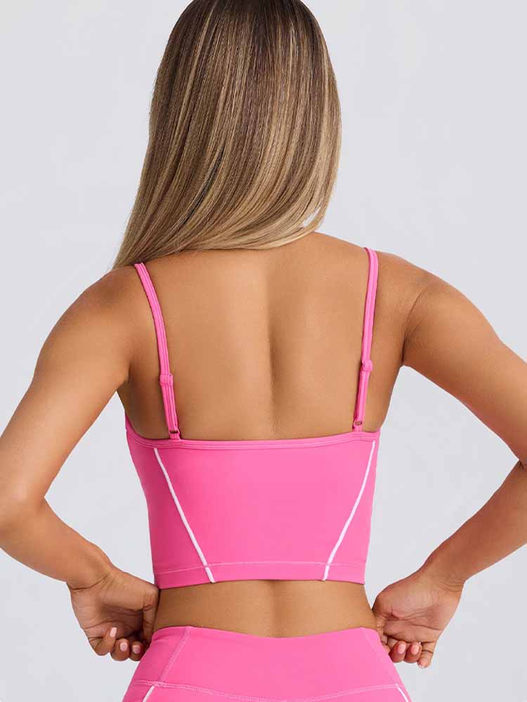 Women's New Sports Bra Vest Shorts Suspender Bra Beautiful Back Pilates Tight-fitting High-elastic Fitness Running Yoga Suit 