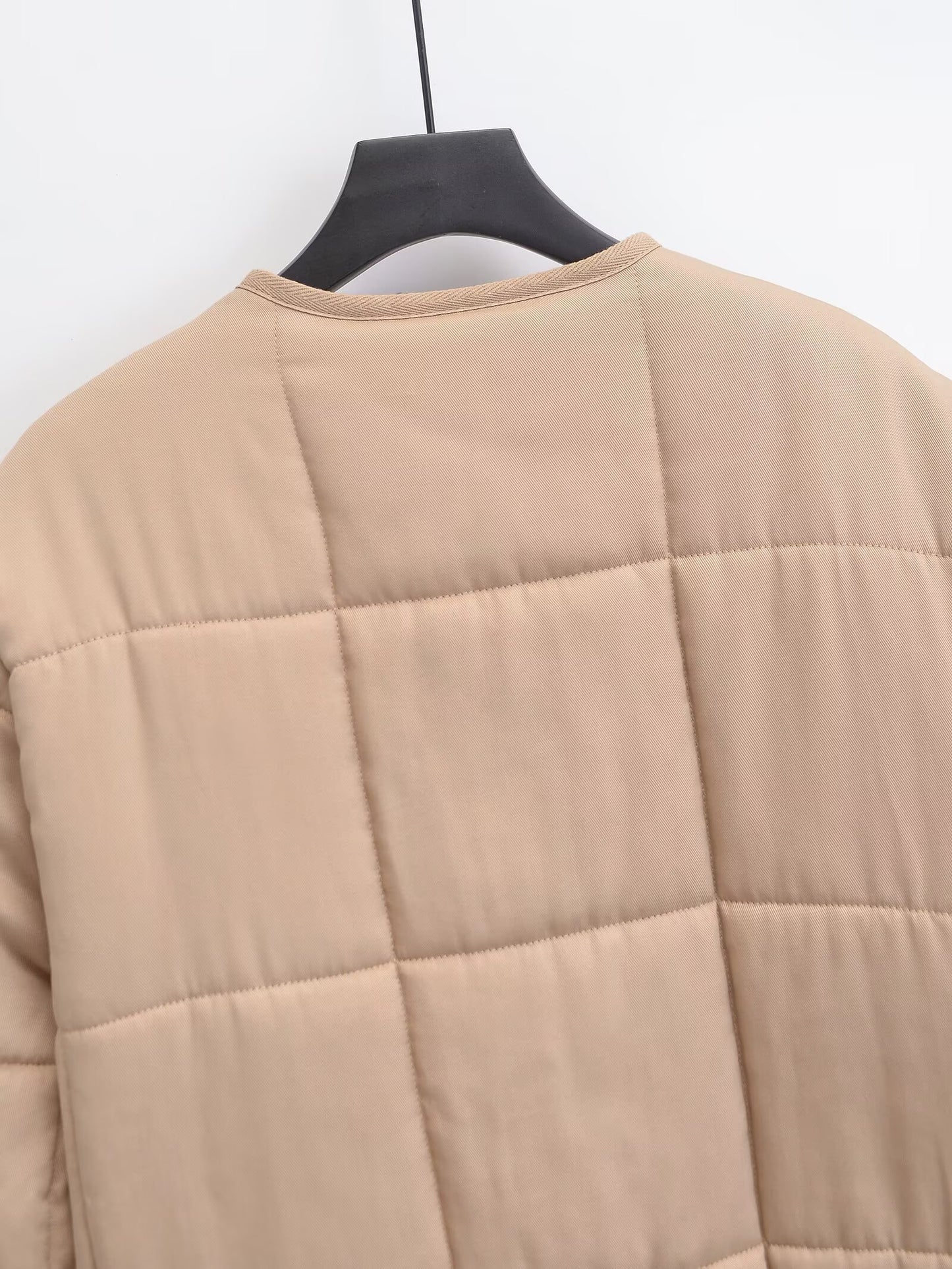 Women's loose new O Neck long sleeved cotton Coat