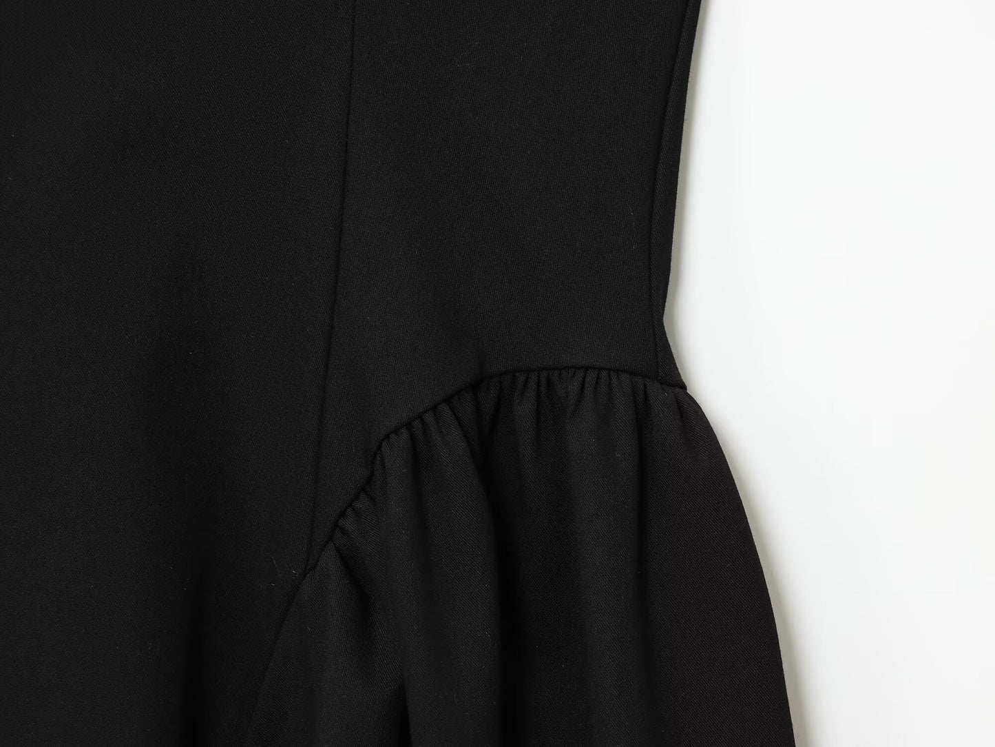 Women's new fashion sleeveless pleated halter neck mini dress