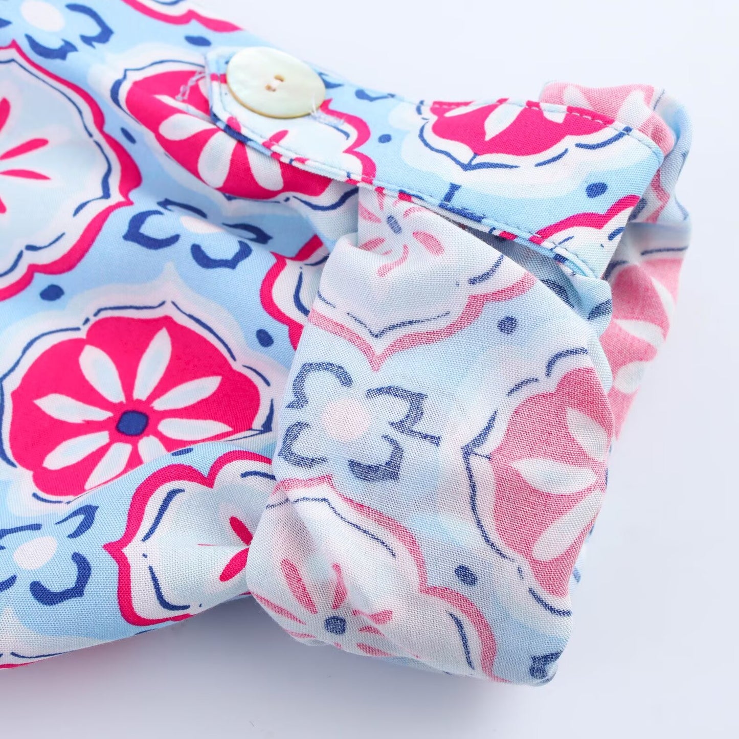 Women's new chic Fashion With Belt printed shirt style MIDI dress retro long sleeved button up women's dress