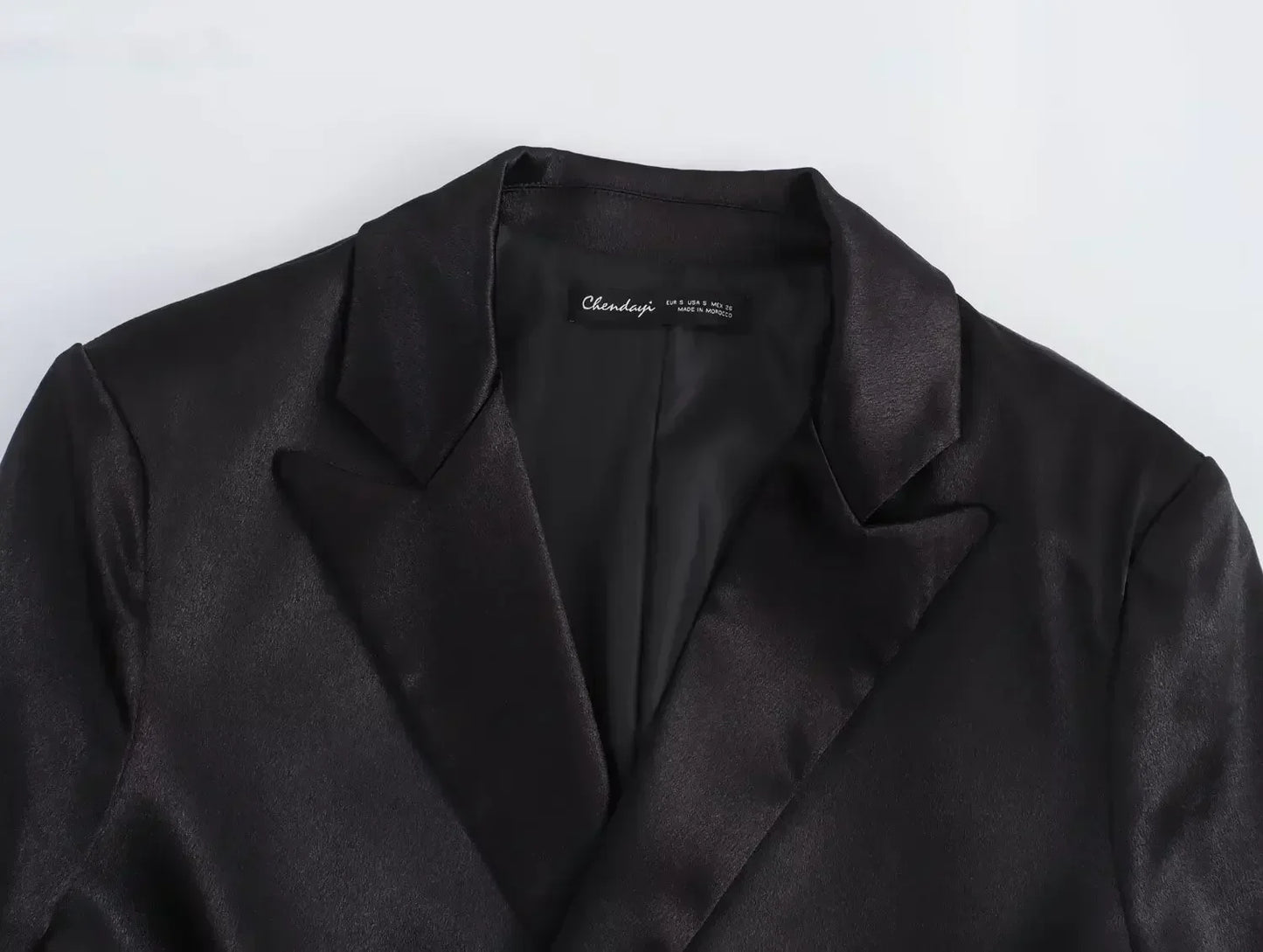 Ladies' new fashion lace up decoration casual double breasted pleated suit coat retro long sleeved pocket women's coat chic top