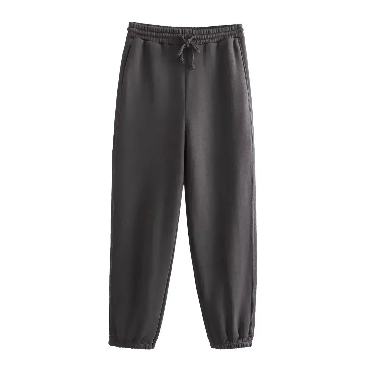 Women Autumn New Fashion Solid Hooded Knitted Sweatshirts Vintage Long Sleeve Female Pullovers Chic Tops + Pants Women's suit 