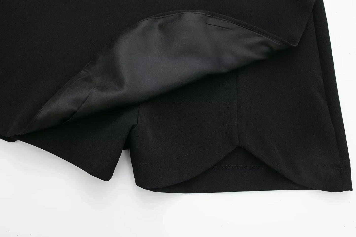 Women's Summer New Fashion Asymmetric Design Slim Fit Versatile Shorts Skirts Retro High Waist Side Zipper Women's Skirts Mujer