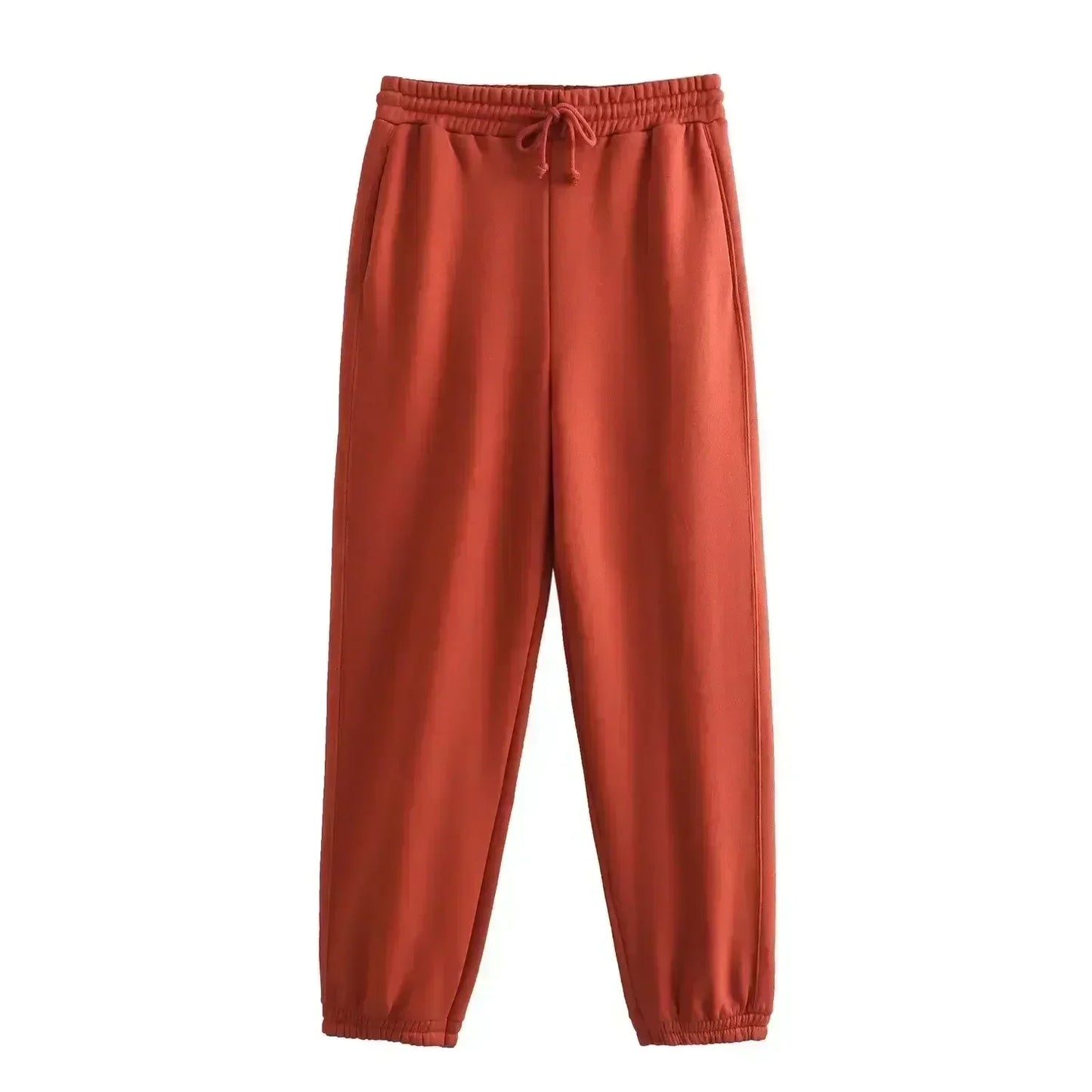 Women Autumn New Fashion Solid Hooded Knitted Sweatshirts Vintage Long Sleeve Female Pullovers Chic Tops + Pants Women's suit 