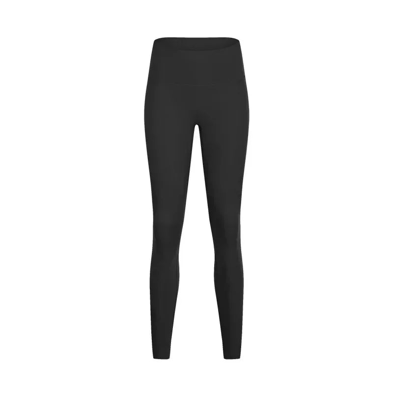 L High waist hip lift no embarrassing line yoga pants women's elastic fitness exercise nine points