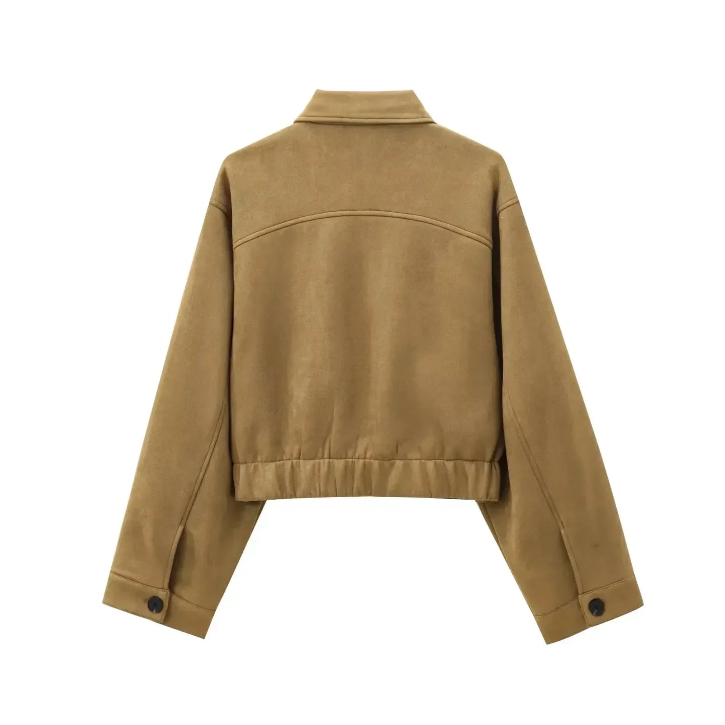 Women's 2024 New Fashion Loose Single breasted Casual Short Lapel Coat Retro Long Sleeve Pocket Women's Coat Unique Top 