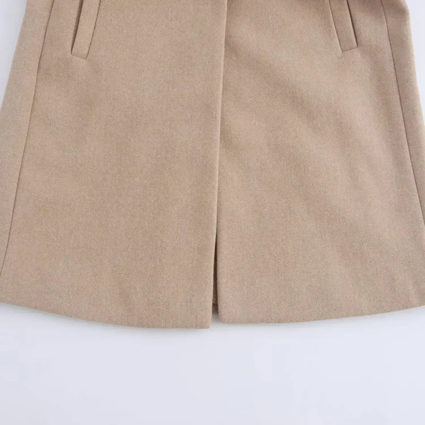 Women's 2024 new fashion loose long style single breasted soft woolen coat retro long sleeved side pocket women's coat chic top