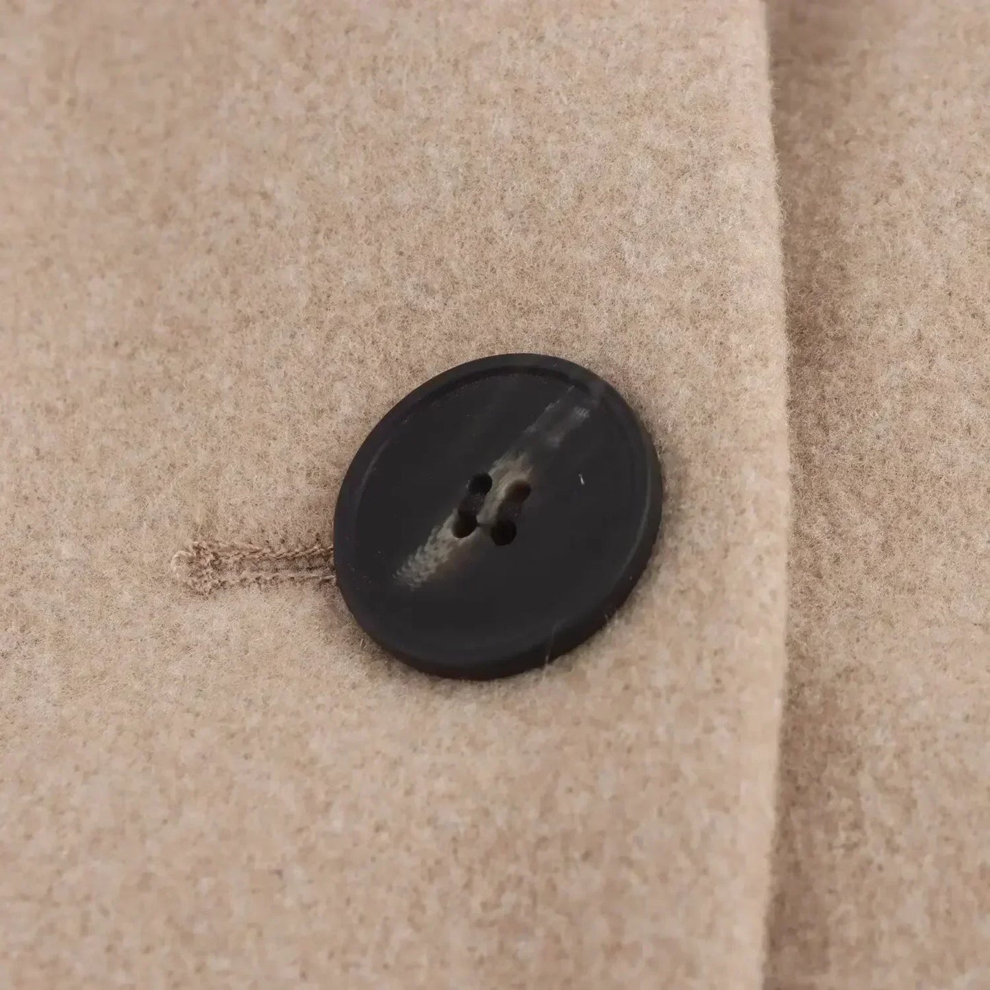 Women's 2024 new fashion loose long style single breasted soft woolen coat retro long sleeved side pocket women's coat chic top